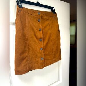 A&F Suede Mini Skirt